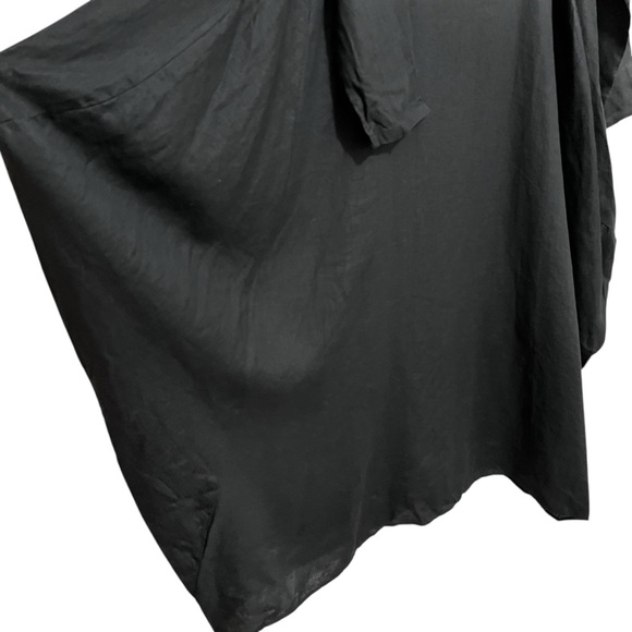 Linen Maxi Lagenlook Long Sleeve Dress Woman's Size L - Picture 5 of 12